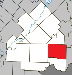 La Patrie Quebec location diagram